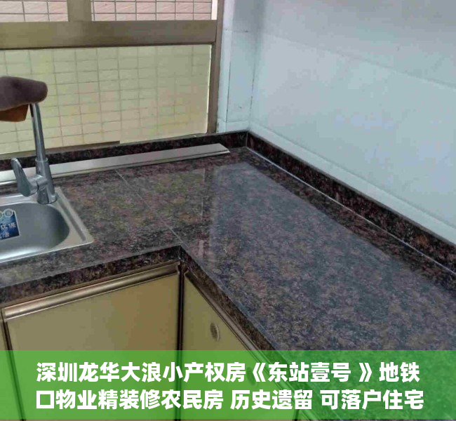 深圳龙华大浪小产权房《东站壹号 》地铁口物业精装修农民房 历史遗留 可落户住宅三房两房一房集资房村委统建楼自建房宅基地电梯房