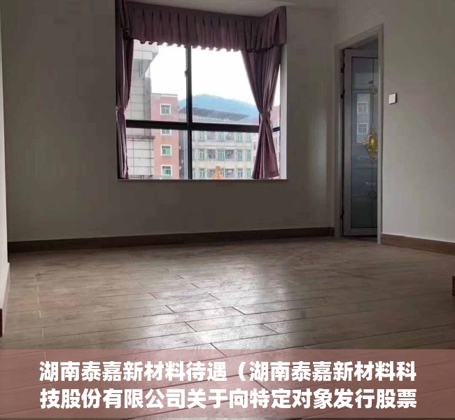 湖南泰嘉新材料待遇（湖南泰嘉新材料科技股份有限公司关于向特定对象发行股票申请获得深圳证券交易所受理的公告）
