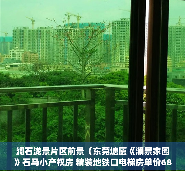 澜石泷景片区前景（东莞塘厦《澜景家园》石马小产权房 精装地铁口电梯房单价6800元）