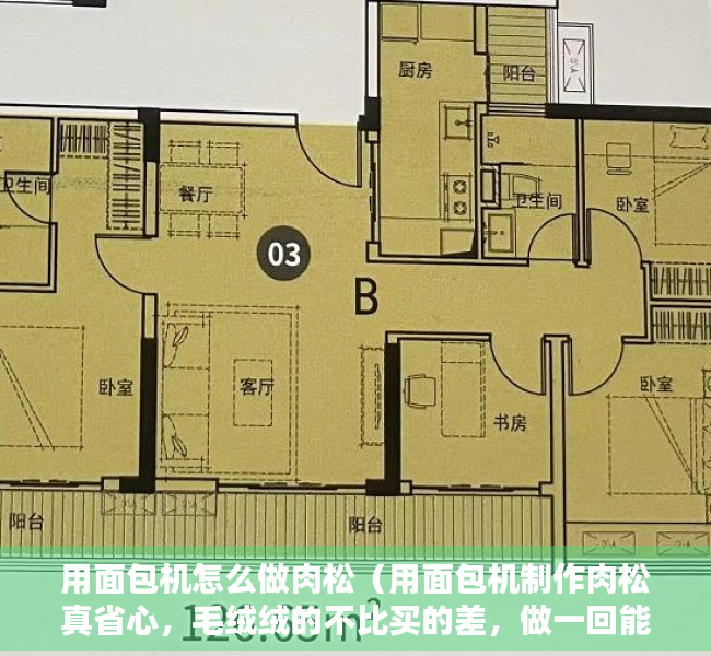 用面包机怎么做肉松（用面包机制作肉松真省心，毛绒绒的不比买的差，做一回能吃好些天）