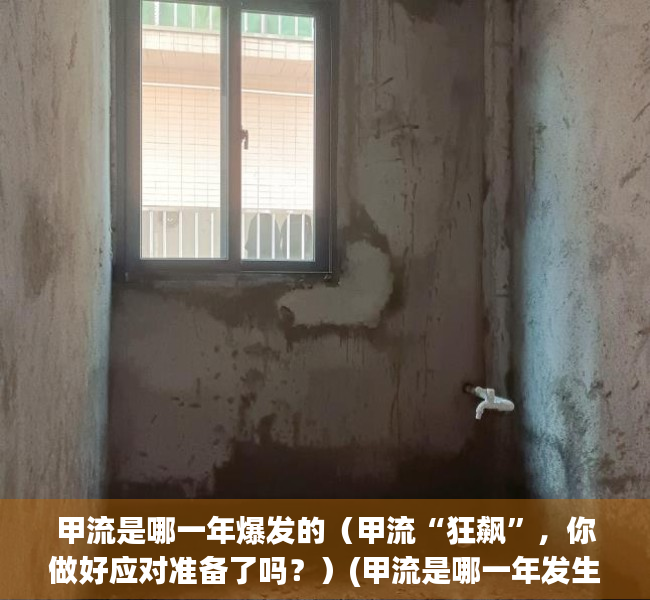 甲流是哪一年爆发的（甲流“狂飙”，你做好应对准备了吗？）(甲流是哪一年发生的)
