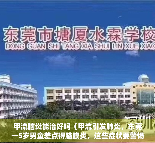甲流脑炎能治好吗（甲流引发肺炎，东莞一5岁男童差点得脑膜炎，这些症状要警惕）