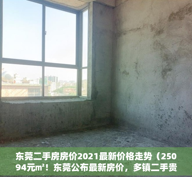 东莞二手房房价2021最新价格走势（25094元㎡！东莞公布最新房价，多镇二手贵过新房！）