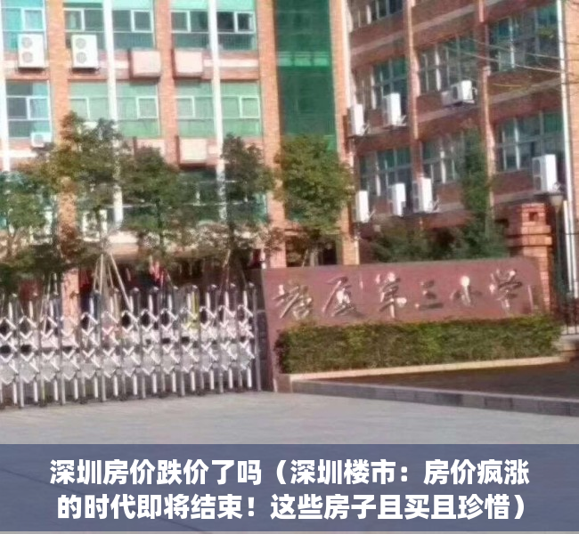 深圳房价跌价了吗（深圳楼市：房价疯涨的时代即将结束！这些房子且买且珍惜）