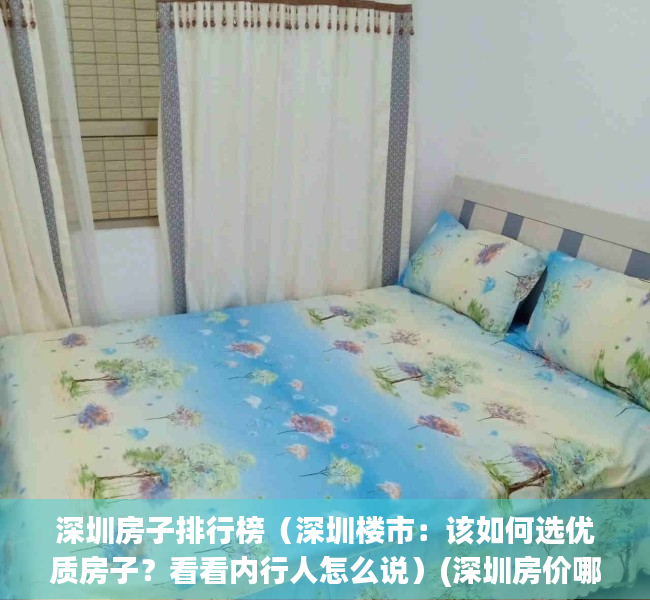 深圳房子排行榜（深圳楼市：该如何选优质房子？看看内行人怎么说）(深圳房价哪最便宜)
