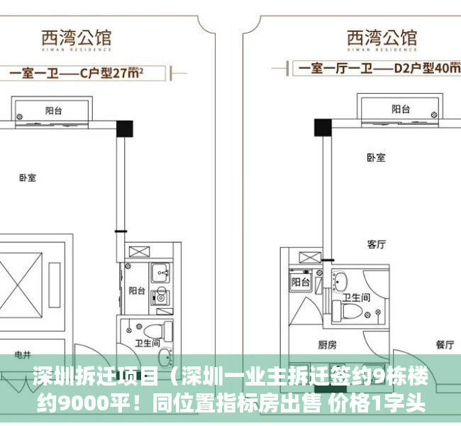 深圳拆迁项目（深圳一业主拆迁签约9栋楼约9000平！同位置指标房出售 价格1字头）