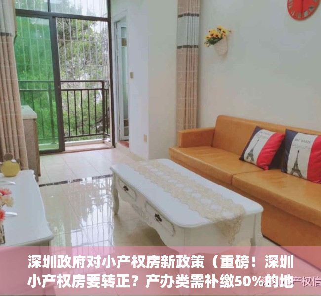 深圳政府对小产权房新政策（重磅！深圳小产权房要转正？产办类需补缴50%的地价）