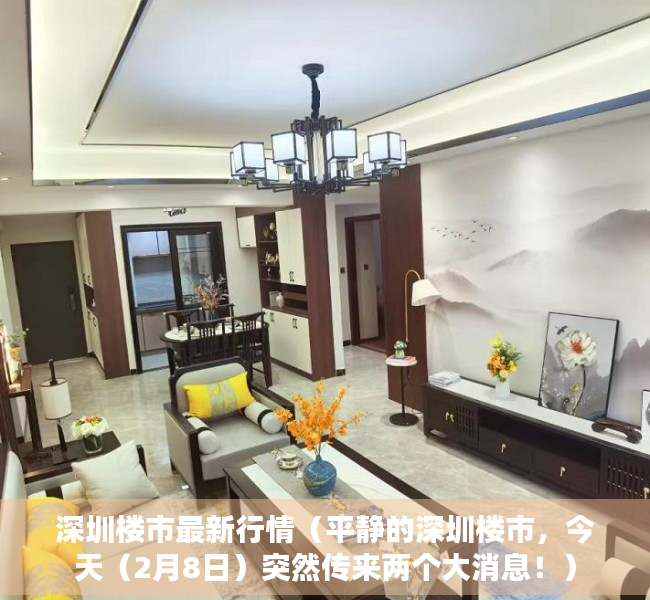 深圳楼市最新行情（平静的深圳楼市，今天（2月8日）突然传来两个大消息！）