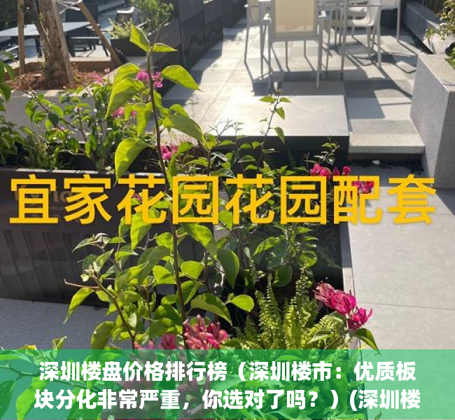 深圳楼盘价格排行榜（深圳楼市：优质板块分化非常严重，你选对了吗？）(深圳楼盘分布图)