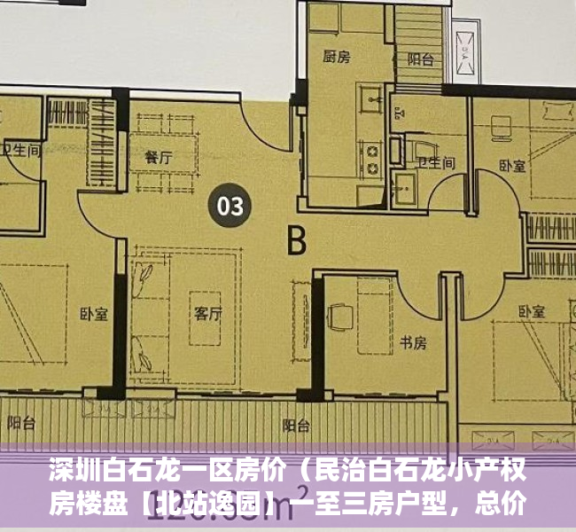 深圳白石龙一区房价（民治白石龙小产权房楼盘【北站逸园】一至三房户型，总价40万起，送精装修​）