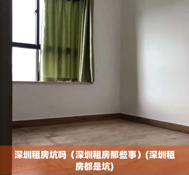 深圳租房坑吗（深圳租房那些事）(深圳租房都是坑)