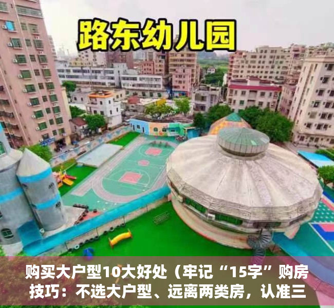 购买大户型10大好处（牢记“15字”购房技巧：不选大户型、远离两类房，认准三居室）