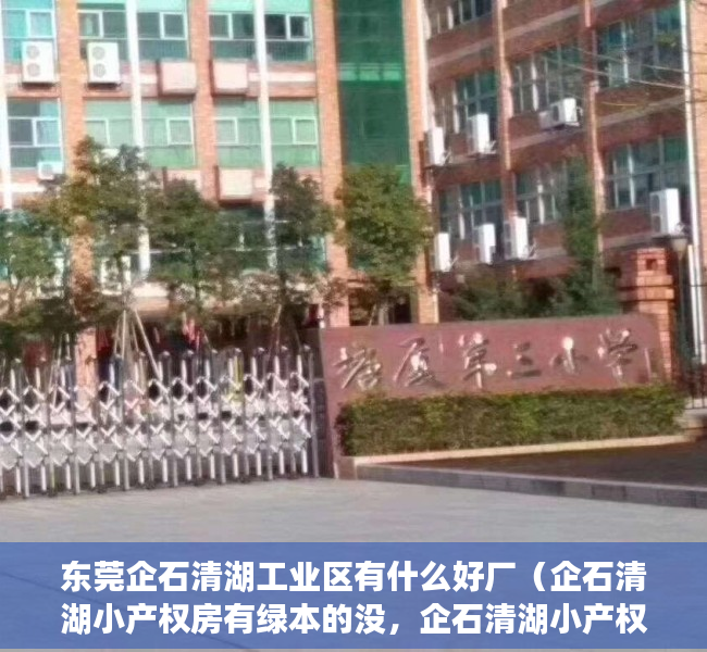 东莞企石清湖工业区有什么好厂（企石清湖小产权房有绿本的没，企石清湖小产权房「东部新城」位置在哪）