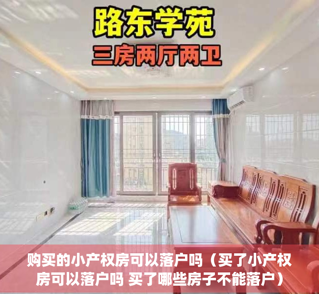 购买的小产权房可以落户吗（买了小产权房可以落户吗 买了哪些房子不能落户）