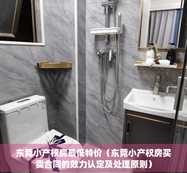东莞小产权房最低特价（东莞小产权房买卖合同的效力认定及处理原则）