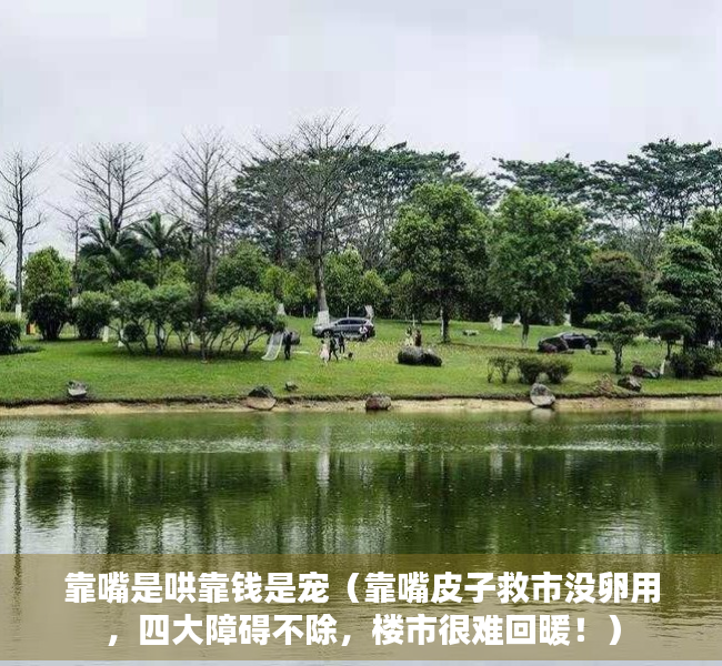 靠嘴是哄靠钱是宠（靠嘴皮子救市没卵用，四大障碍不除，楼市很难回暖！）