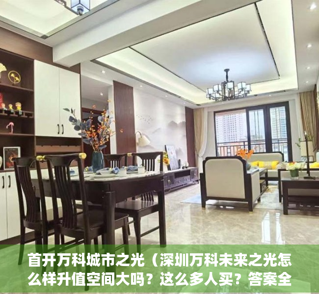 首开万科城市之光（深圳万科未来之光怎么样升值空间大吗？这么多人买？答案全在这！）