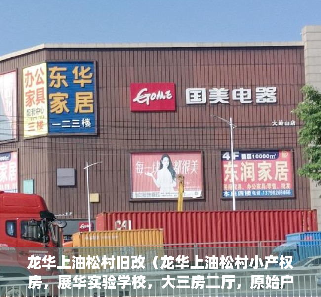 龙华上油松村旧改（龙华上油松村小产权房，展华实验学校，大三房二厅，原始户型，110平米，155万）