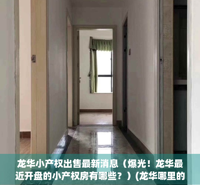 龙华小产权出售最新消息（爆光！龙华最近开盘的小产权房有哪些？）(龙华哪里的小产权房比较好)