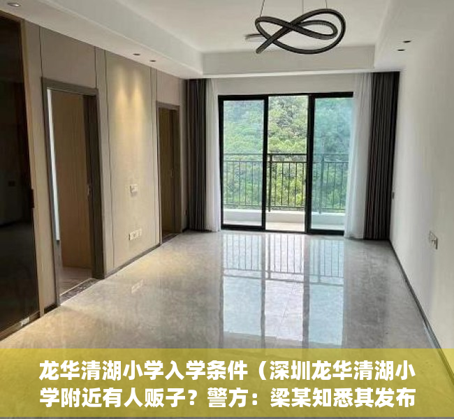 龙华清湖小学入学条件（深圳龙华清湖小学附近有人贩子？警方：梁某知悉其发布信息有误并已澄清）