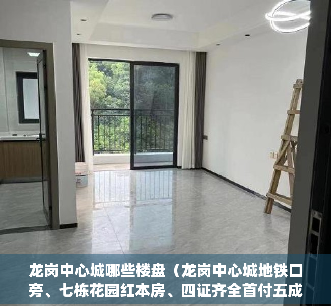 龙岗中心城哪些楼盘（龙岗中心城地铁口旁、七栋花园红本房、四证齐全首付五成分期十年）