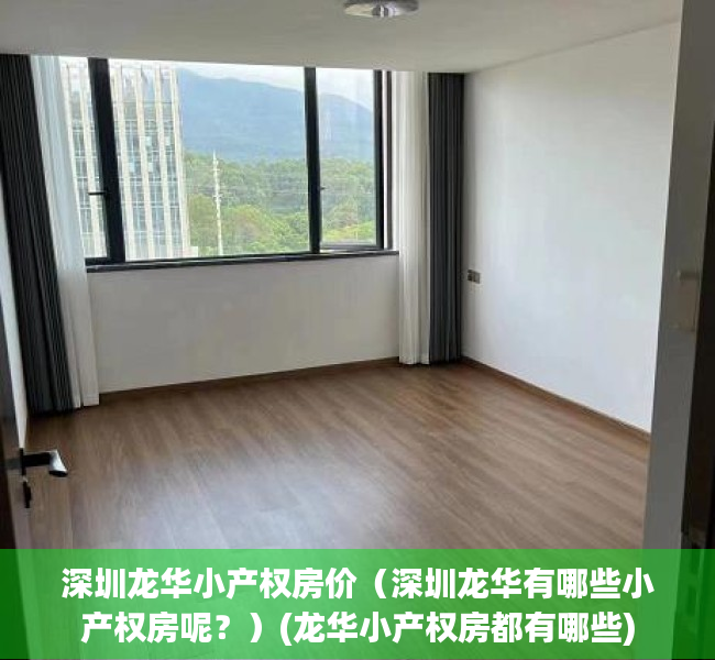 深圳龙华小产权房价（深圳龙华有哪些小产权房呢？）(龙华小产权房都有哪些)