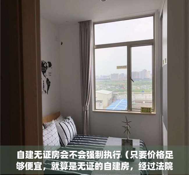 自建无证房会不会强制执行（只要价格足够便宜，就算是无证的自建房，经过法院法拍就会被哄抢）