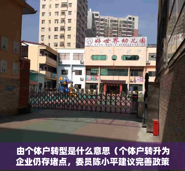 由个体户转型是什么意思（个体户转升为企业仍存堵点，委员陈小平建议完善政策激发活力）