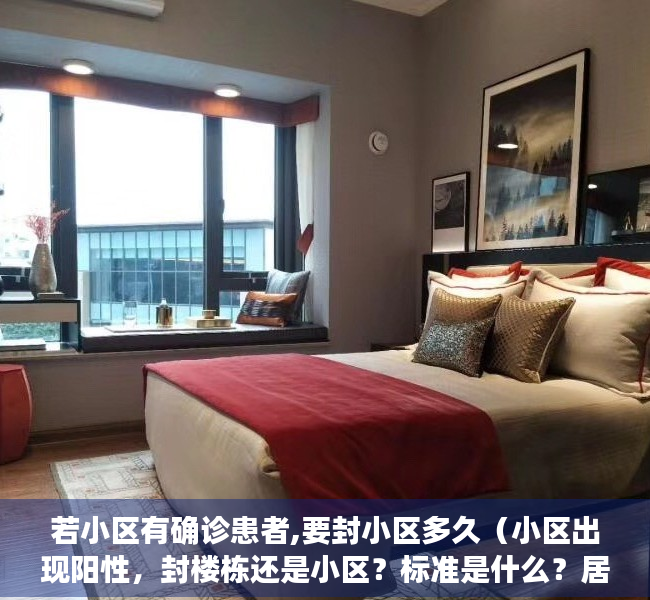 若小区有确诊患者,要封小区多久（小区出现阳性，封楼栋还是小区？标准是什么？居家健康监测能外出买菜吗？）
