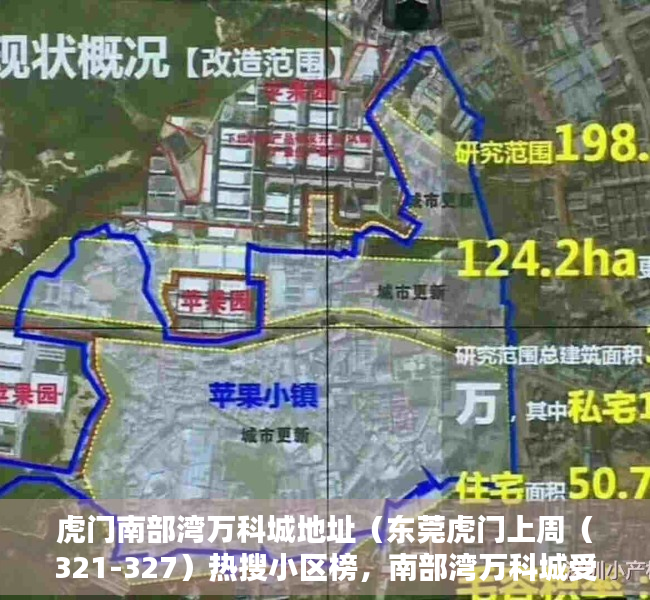 虎门南部湾万科城地址（东莞虎门上周（321-327）热搜小区榜，南部湾万科城受用户关注度最高）