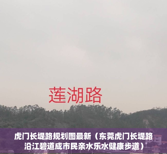 虎门长堤路规划图最新（东莞虎门长堤路沿江碧道成市民亲水乐水健康步道）