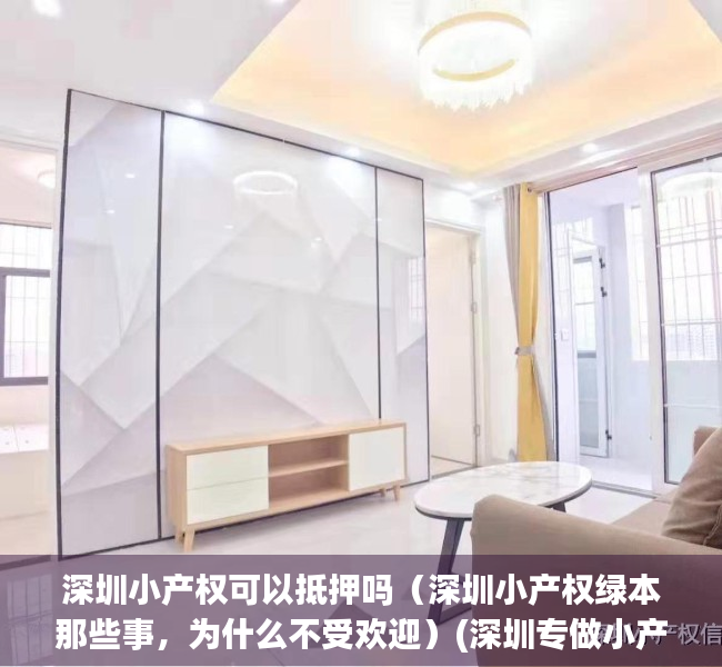 深圳小产权可以抵押吗（深圳小产权绿本那些事，为什么不受欢迎）(深圳专做小产权房抵押贷款)