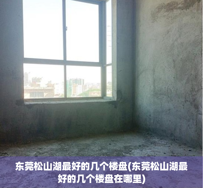 东莞松山湖最好的几个楼盘(东莞松山湖最好的几个楼盘在哪里) 东莞松山湖最好的几个楼盘(东莞松山湖最好的几个楼盘在哪里)