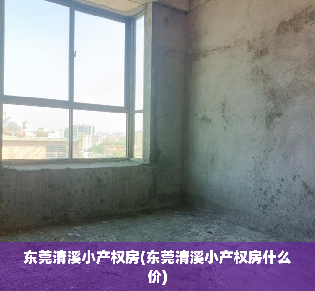 东莞清溪小产权房(东莞清溪小产权房什么价) 东莞清溪小产权房(东莞清溪小产权房什么价)