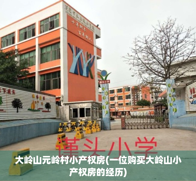 大岭山元岭村小产权房(一位购买大岭山小产权房的经历) 大岭山元岭村小产权房(一位购买大岭山小产权房的经历)