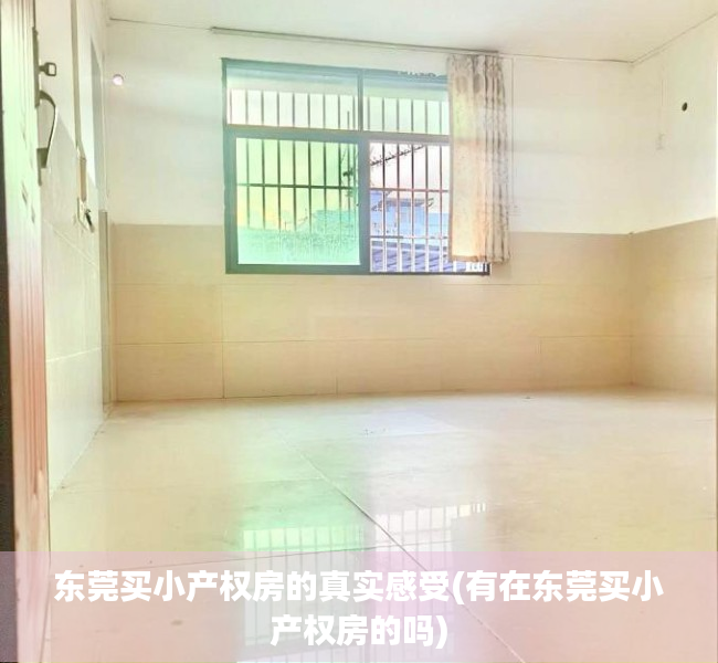 东莞买小产权房的真实感受(有在东莞买小产权房的吗) 东莞买小产权房的真实感受(有在东莞买小产权房的吗)