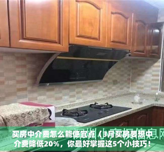 买房中介费怎么能便宜点（3月买房要想中介费降低20%，你最好掌握这5个小技巧！）