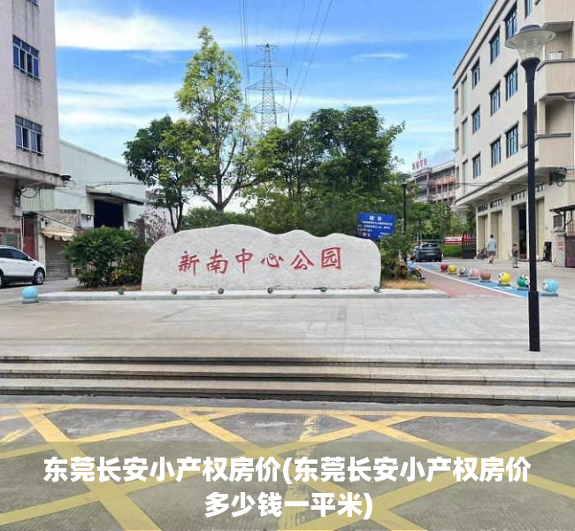 东莞长安小产权房价(东莞长安小产权房价多少钱一平米) 东莞长安小产权房价(东莞长安小产权房价多少钱一平米)