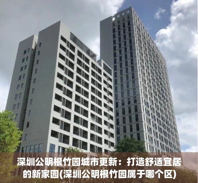 深圳公明根竹园城市更新：打造舒适宜居的新家园(深圳公明根竹园属于哪个区)