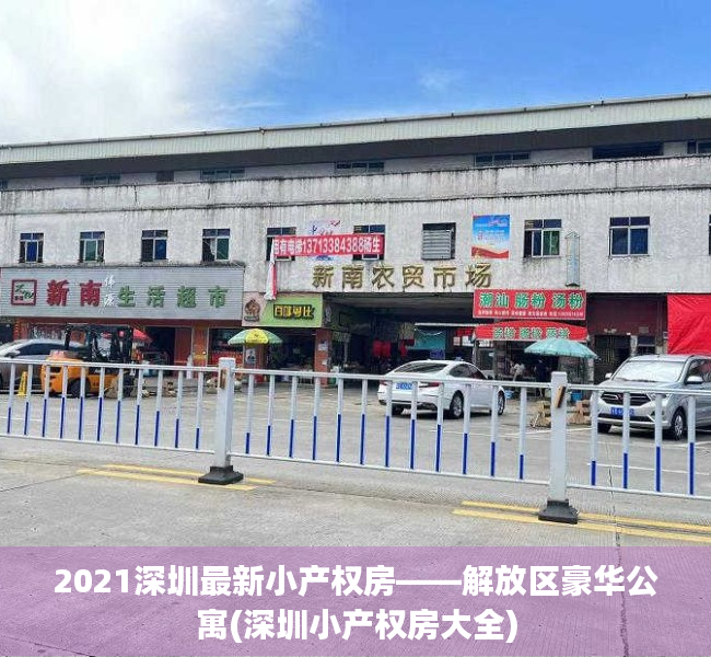 2021深圳最新小产权房——解放区豪华公寓(深圳小产权房大全)