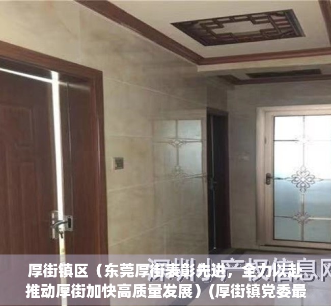 厚街镇区（东莞厚街表彰先进，全力以赴推动厚街加快高质量发展）(厚街镇党委最新领导班子)