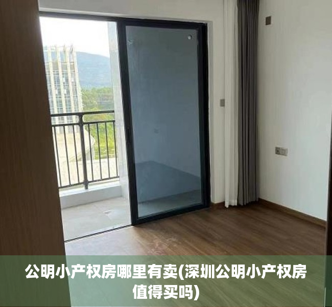 公明小产权房哪里有卖(深圳公明小产权房值得买吗)