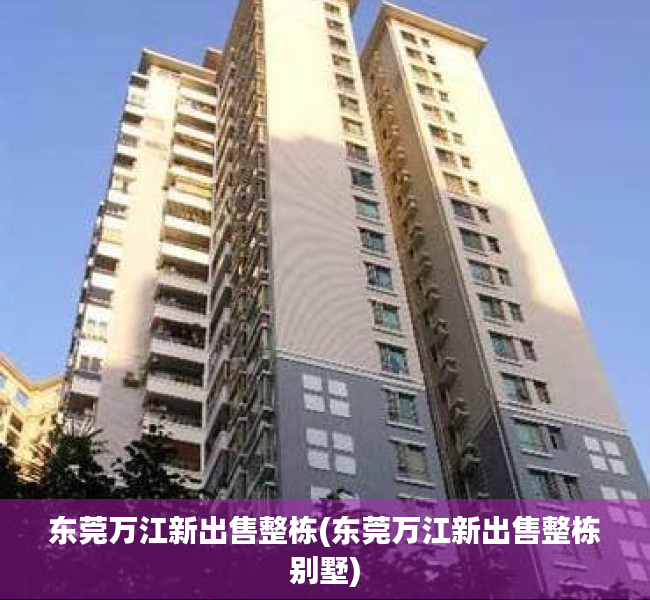 东莞万江新出售整栋(东莞万江新出售整栋别墅) 东莞万江新出售整栋(东莞万江新出售整栋别墅)