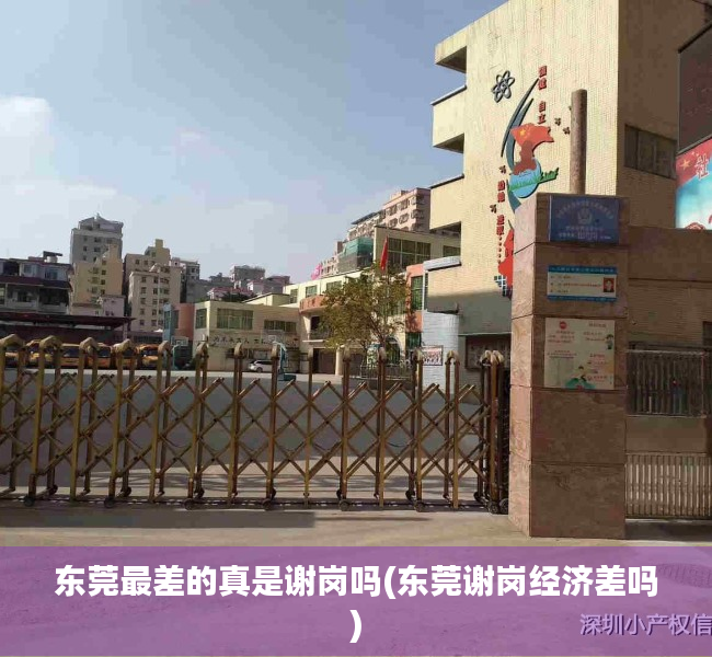 东莞最差的真是谢岗吗(东莞谢岗经济差吗) 东莞最差的真是谢岗吗(东莞谢岗经济差吗)