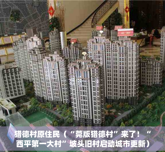 猎德村原住民（“莞版猎德村”来了！“西平第一大村”坡头旧村启动城市更新）