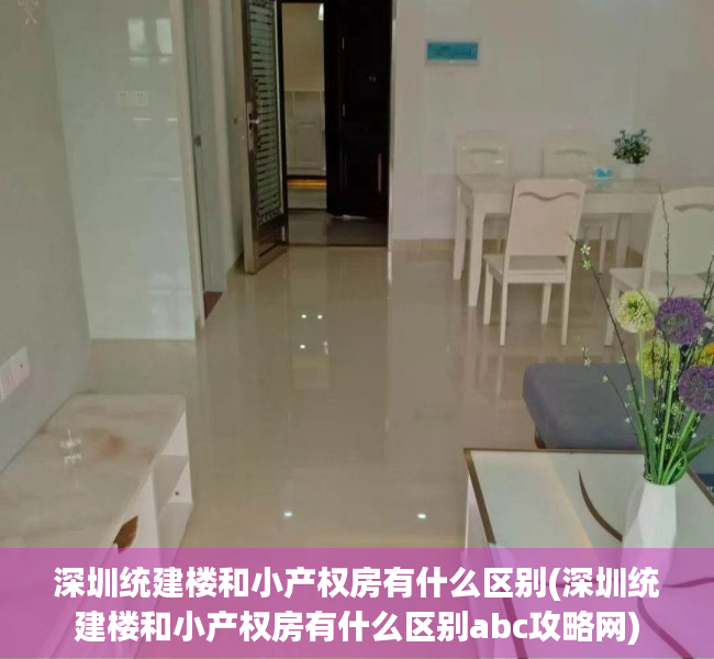 深圳统建楼和小产权房有什么区别(深圳统建楼和小产权房有什么区别abc攻略网) 深圳统建楼和小产权房有什么区别(深圳统建楼和小产权房有什么区别abc攻略网)