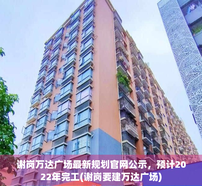 谢岗万达广场最新规划官网公示，预计2022年完工(谢岗要建万达广场)