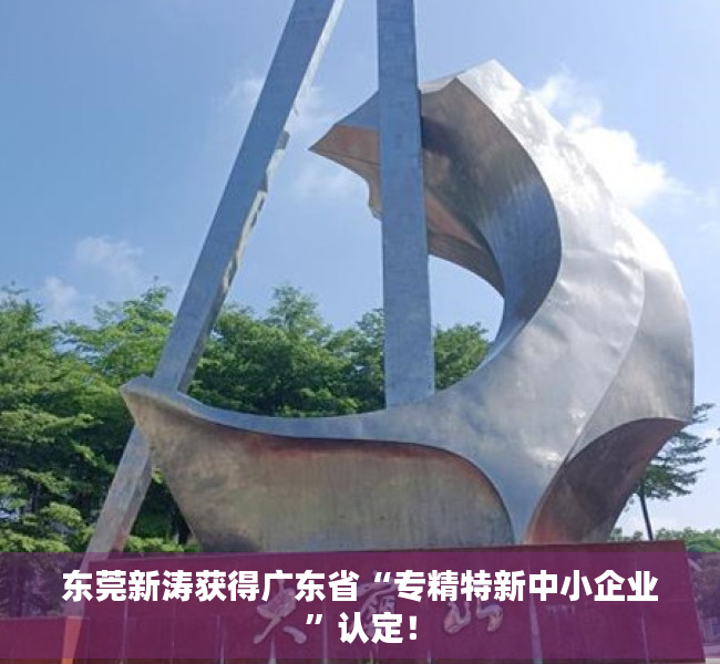东莞新涛获得广东省“专精特新中小企业”认定！