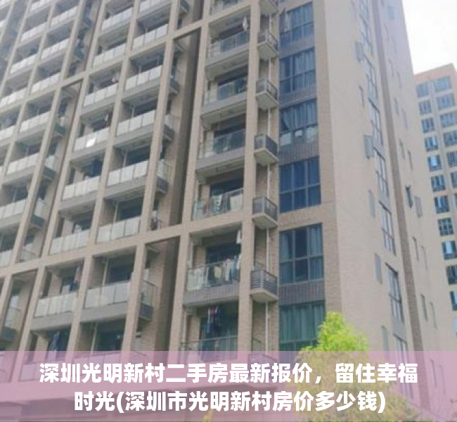 深圳光明新村二手房最新报价，留住幸福时光(深圳市光明新村房价多少钱)