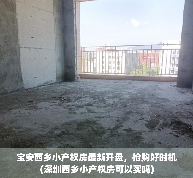 宝安西乡小产权房最新开盘，抢购好时机(深圳西乡小产权房可以买吗)